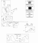 Camshaft Crankshaft Cylinder Piston Group Diagram and Parts List for  Briggs and Stratton Engine